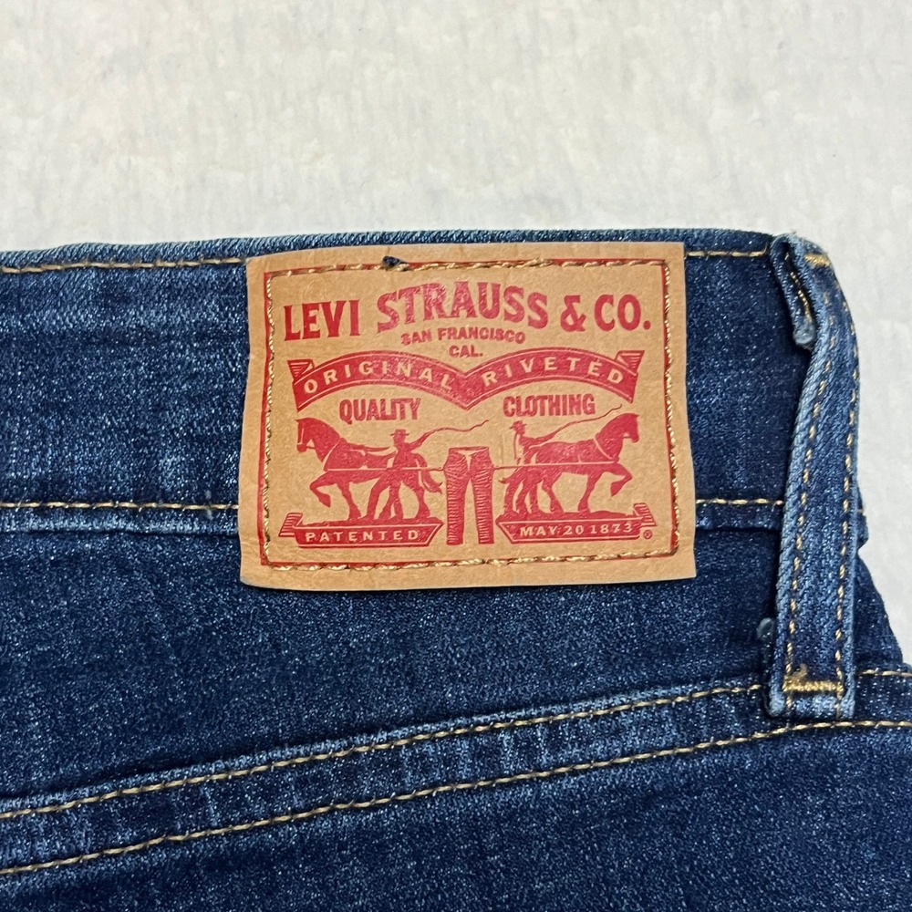 Levi Strauss Jeans Womens 24 Blue 721 High Rise Skinny Dark Wash Stretch Denim - Picture 8 of 11